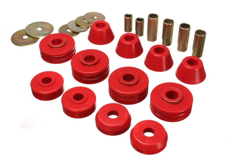Energy Suspension Gm Cab Mount Set - Red - 3.4108R
