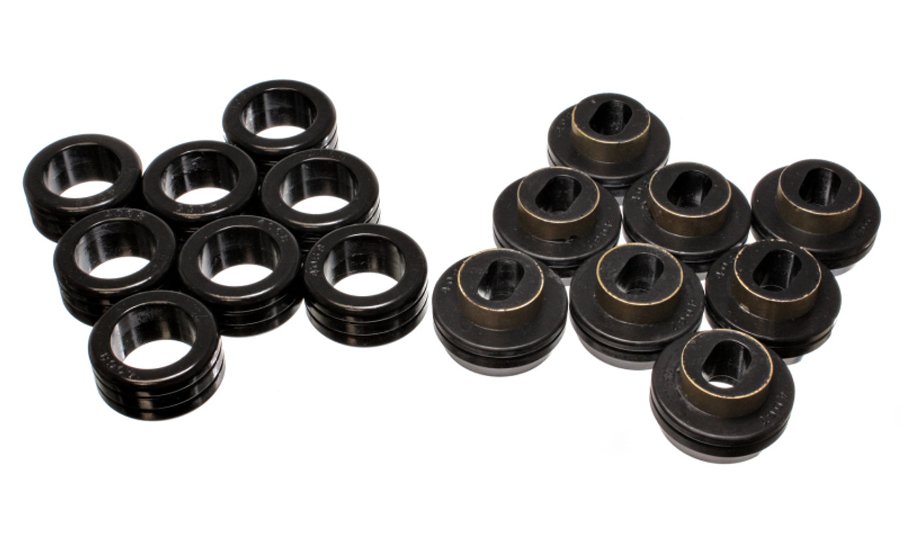 Energy Suspension Crew Cab 2&4Wd Body Mounts - Black - 3.4121G