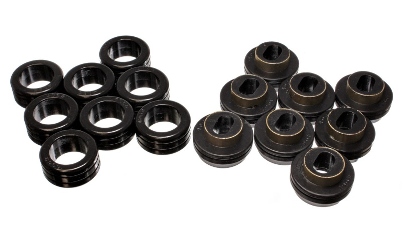 Energy Suspension Crew Cab 2&4Wd Body Mounts - Black - 3.4121G
