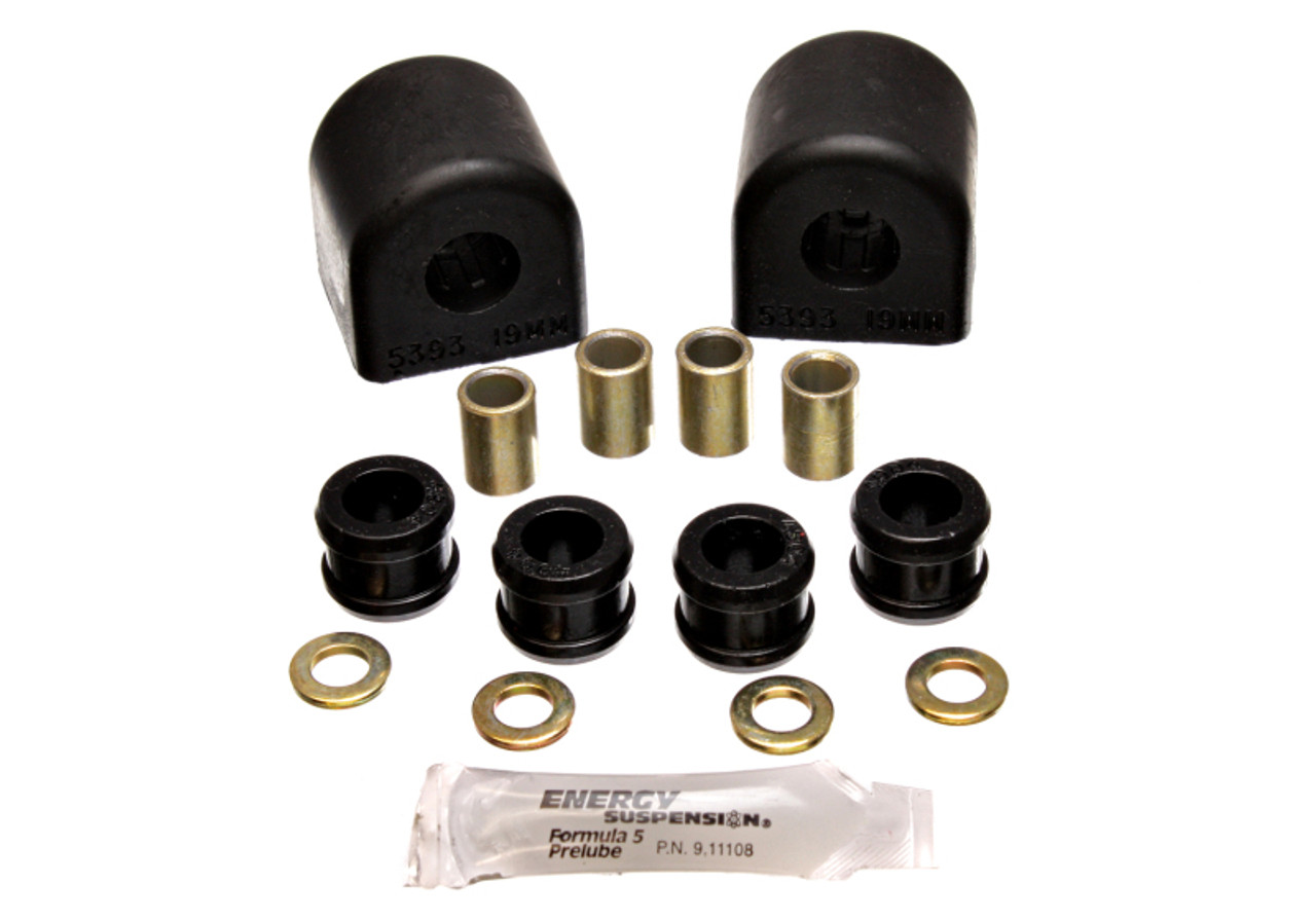 Energy Suspension 84-96 Chevy Corvette Black Reuse OE 19mm OD Rear Sway Bar Brackets - 3.5191G