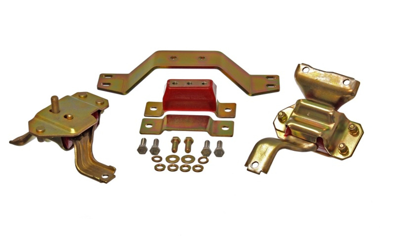 Energy Suspension 99-04 Ford Mustang 4.6L V8 Red Motor & Transmission Mount Set - 4.1130R