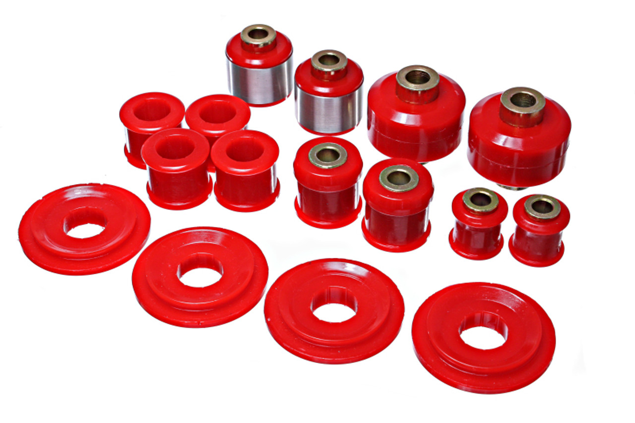 Energy Suspension 2015 Ford Mustang Rear Control Arm Bushing Set - Red - 4.3166R