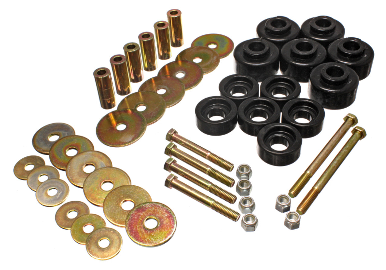 Energy Suspension 97-03 Ford F-100/F-150 2WD/F250 2WD & L-Duty Black Body (Cab) Mount Set - 4.4113G