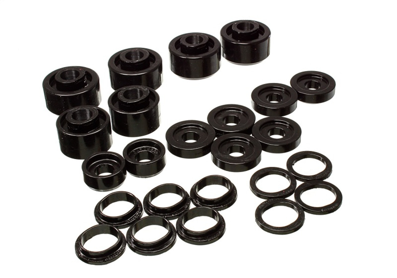 Energy Suspension 2005-07 Ford F-250/F-350 SD 2/4WD Reg Cab Body Mount Set - Black - 4.4121G
