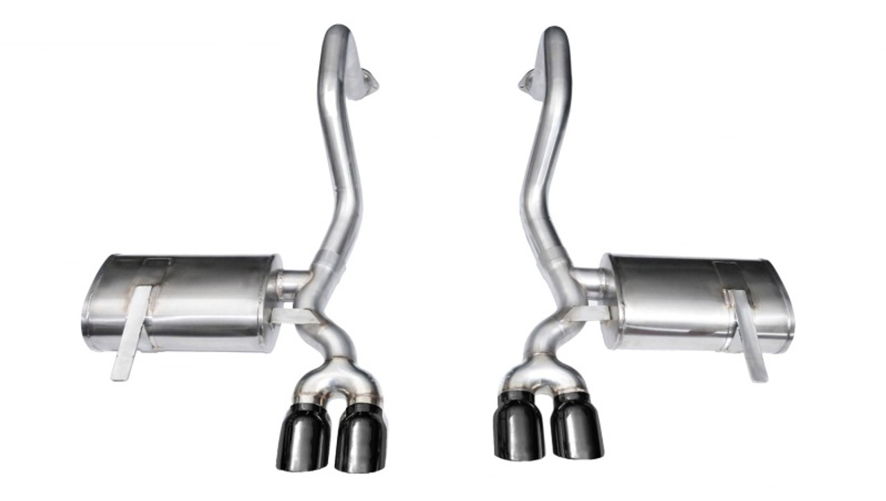 Corsa Xtreme Axleback Exhaust w. Quad 3.5" Black Tips - 97-04 Corvette C5 Base / Z06