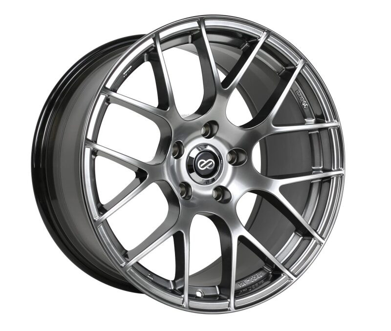 Enkei Raijin 19x8 42mm Inset 5x120 Bolt Pattern 72.6 Hub Bore Hyper Silver Wheel - 467-980-1242HS Photo - Primary