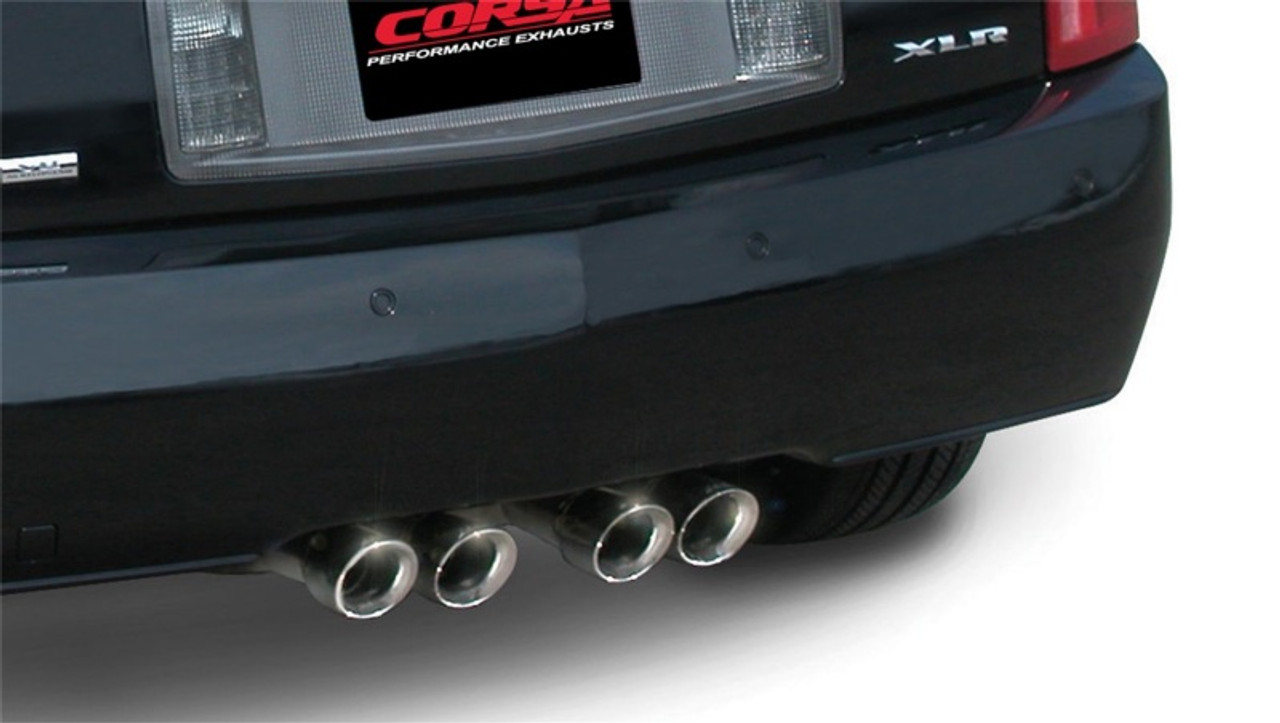 Corsa 2004-2008 Cadillac XLR 4.6L Polished Sport Cat-Back Exhaust - 14156