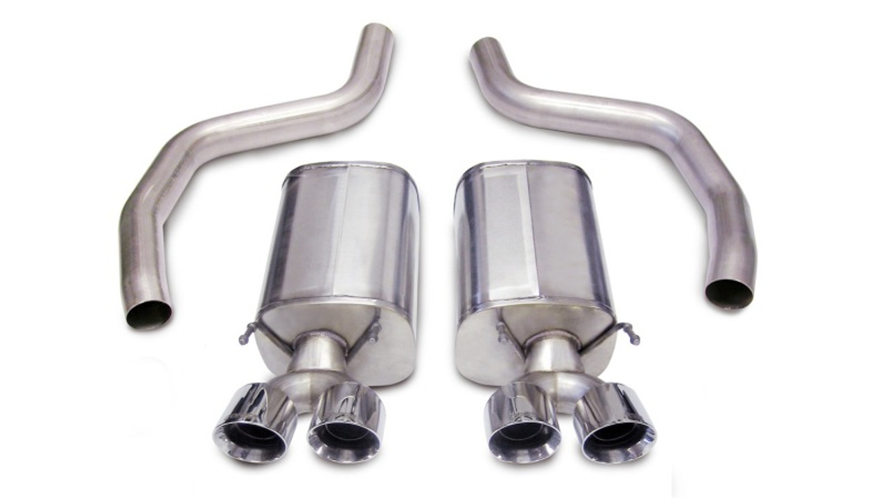 Corsa - Sport 3" Exhaust System w. Quad 4" Pro-Series Polished Tips - C6 Corvette Z06/ZR1