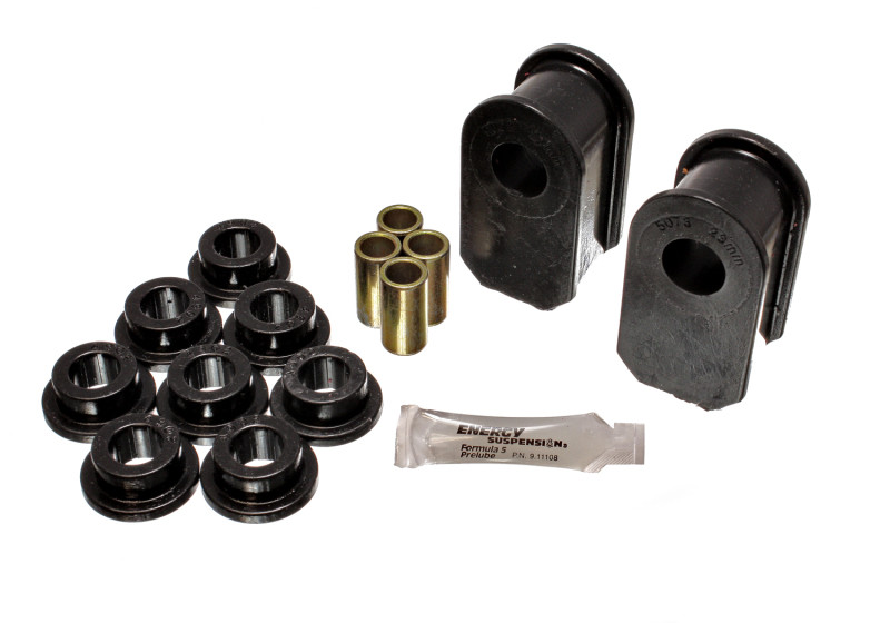 Energy Suspension Ford F100/150/250 Blk Fr & Rr A Style 1in Dia Sway Bar 3-1/2in Tall Bushing Sets - 4.5127G