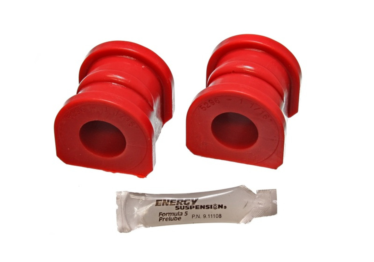 Energy Suspension 89-97 Ford Thunderbird / 89-97 Cougar Red 1-1/16in Front Sway Bar Bushing Set - 4.5137R