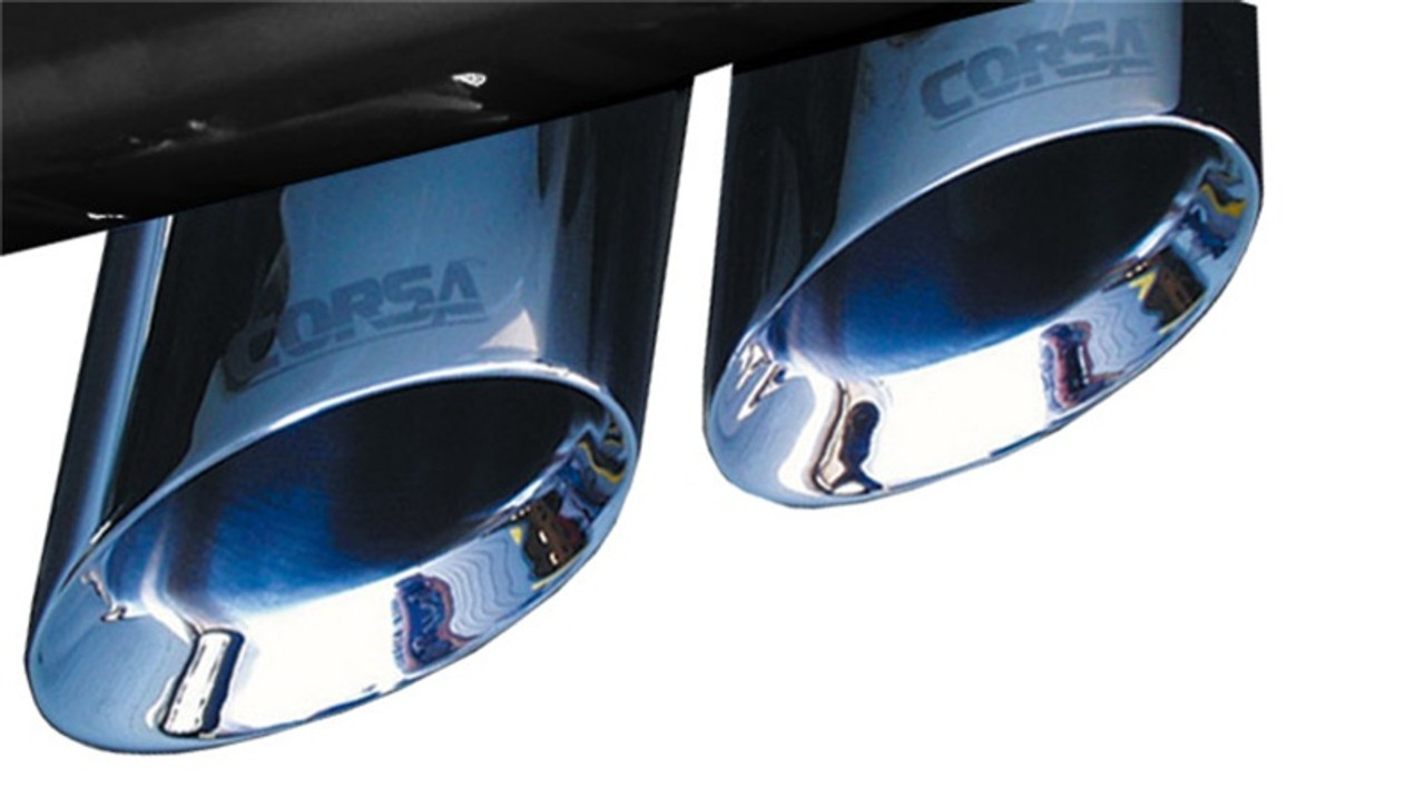Corsa 2007-2010 Cadillac Escalade 6.2L V8 Polished Sport Cat-Back Exhaust - 14202