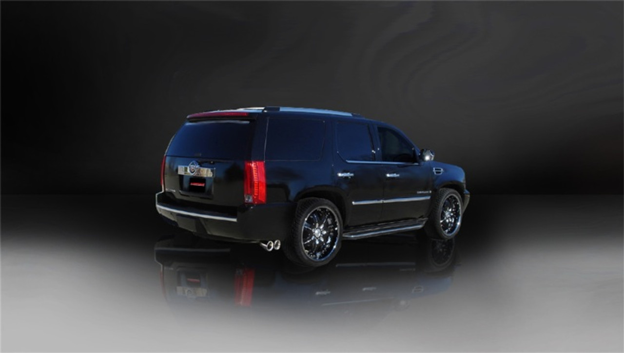 Corsa 2007-2010 Cadillac Escalade 6.2L V8 Polished Sport Cat-Back Exhaust - 14202