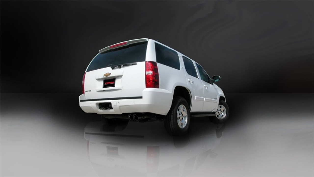 Corsa 2007-2008 Chevrolet Tahoe 5.3L V8 Black Sport Cat-Back Exhaust - 14207BLK