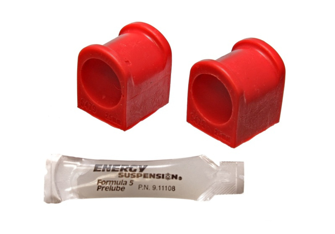 Energy Suspension 97-01 Ford Escort/ZX2 Red 25mm Front Sway Bar Bushing Set - 4.5168R