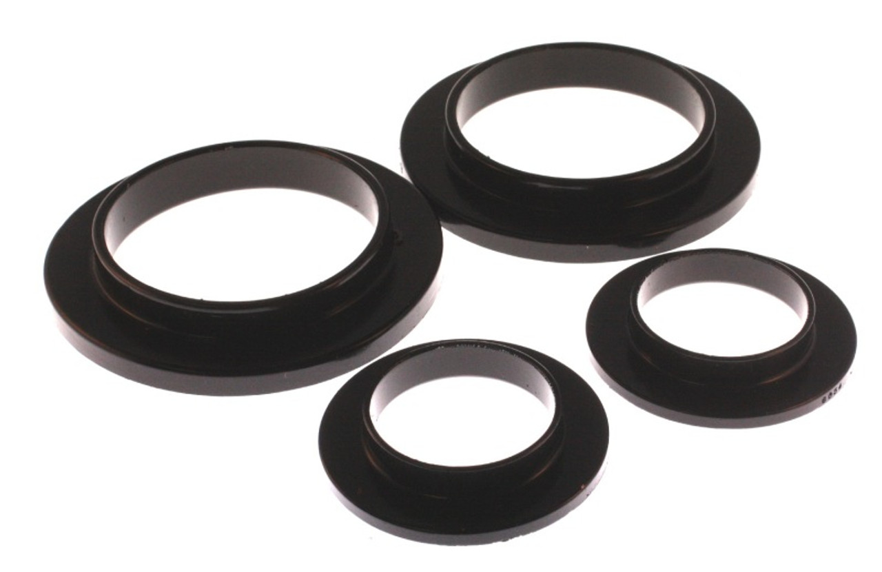 Energy Suspension 79-04 Ford Mustang SVO Black Rear Spring Upper & Lower Isolator Set - 4.6101G