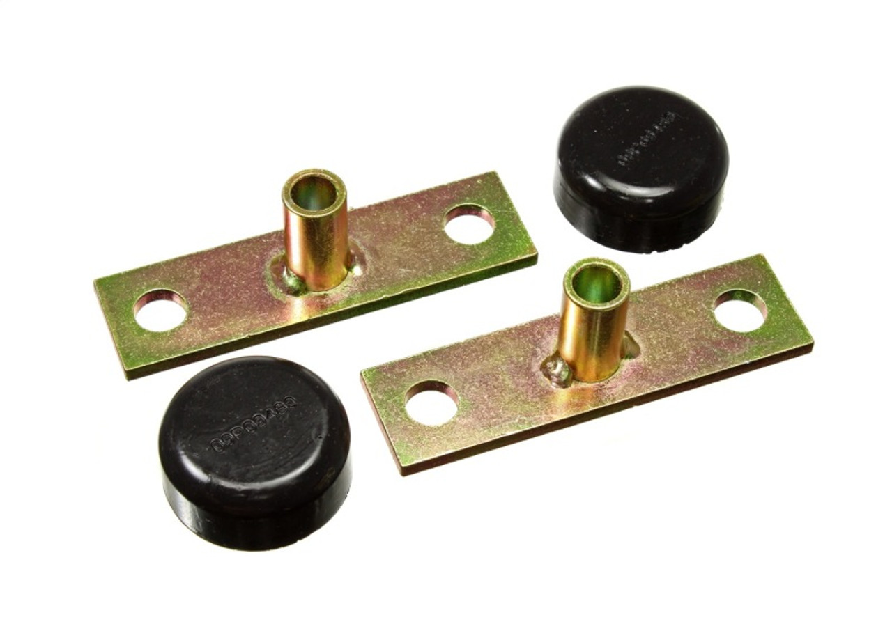 Energy Suspension 66-77 Ford Bronco 4WD Black Tailgate Hinge Bracket & Bushing Set - 4.9102G