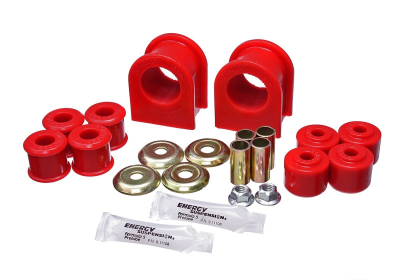 Energy Suspension 99-11 Ford F53 Motorhome Red 35mm Rear Sway Bar Bushing Set - 40.5024R