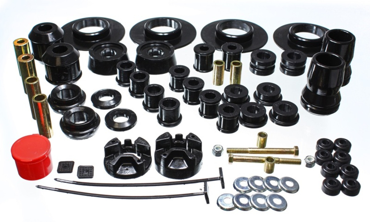 Energy Suspension 01-05 Chrysler PT Cruiser FWD Black Hyper-flex Master Bushing Set - 5.18108G