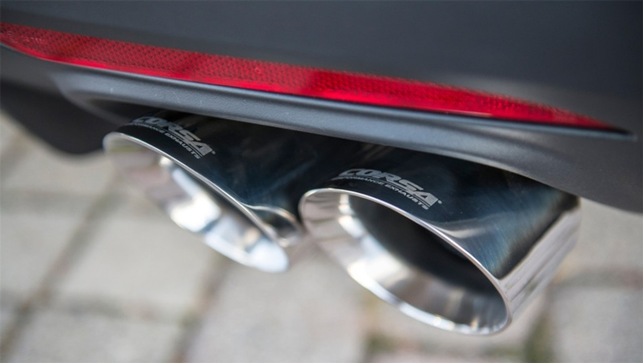 Corsa Sport Catback Exhaust w. Quad Polished Tips - 15-17 Mustang GT