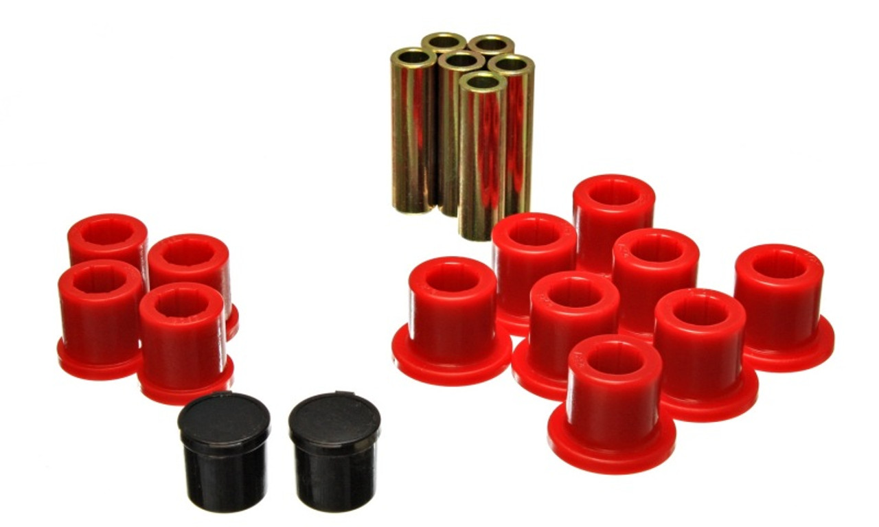 Energy Suspension Rear Spring Bushing Set - Red - 5.2119R