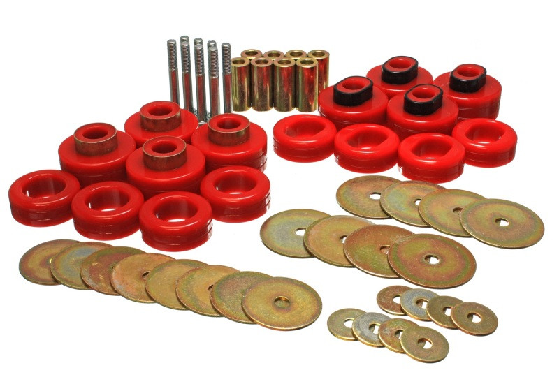 Energy Suspension Cab Mount Set - Club Cab - Red - 5.4115R