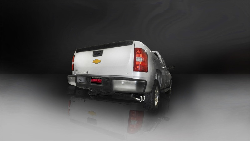 Corsa 2011-2013 Chevrolet Silverado Crew Cab/Short Bed 1500 6.2L V8 Polished Sport Cat-Back Exhaust - 14523