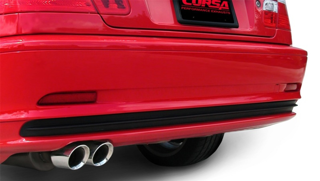 Corsa 2001-2006 BMW 325i/ci Convertible E46 Polished Sport Axle-Back Exhaust - 14559