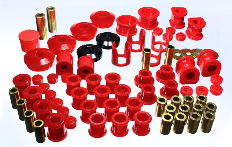 Energy Suspension 89-94 Nissan 240SX (S13) Red Hyper-Flex Master Bushing Set - 7.18106R