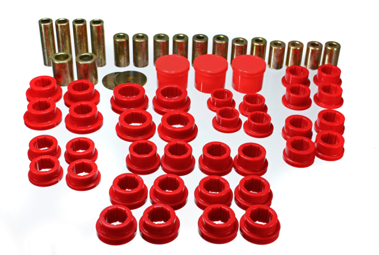 Energy Suspension 02-09 350Z / 03-07 Infiniti G35 Coupe Red Rear Control Arm Bushing Set - 7.3122R