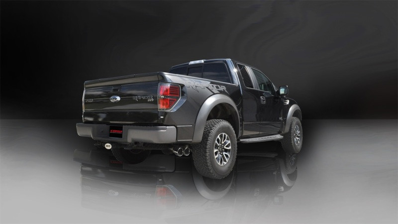 Corsa 2011-2014 Ford F-150 Raptor 6.2L V8 145in Wheelbase Polished Xtreme Cat-Back Exhaust - 14760