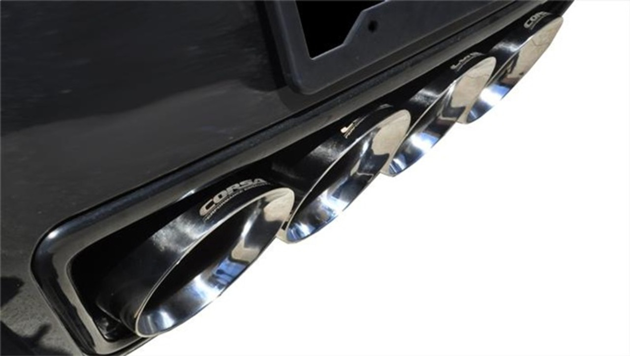 Corsa - Xtreme Valve Back System - Quad 4.5" Tips Polished - C7 Corvette Stingray / GS Auto