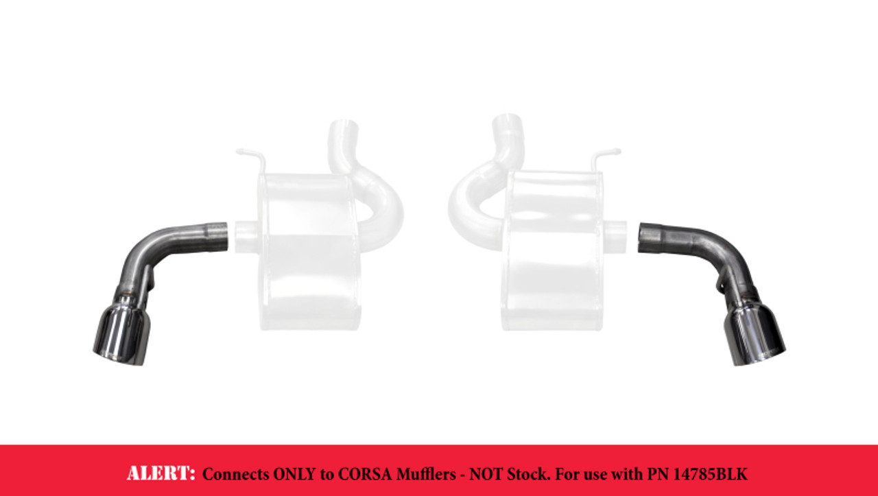 Corsa Exhaust Tip Kit - Single 4.5" Polished Tips - Gen 6 Camaro SS