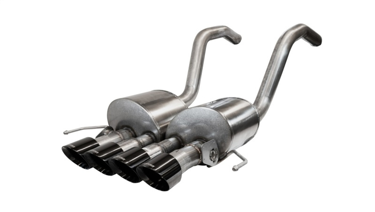 Corsa Variable Sound Level Valved Axleback Exhaust - Black Tips - C7 Corvette Z06