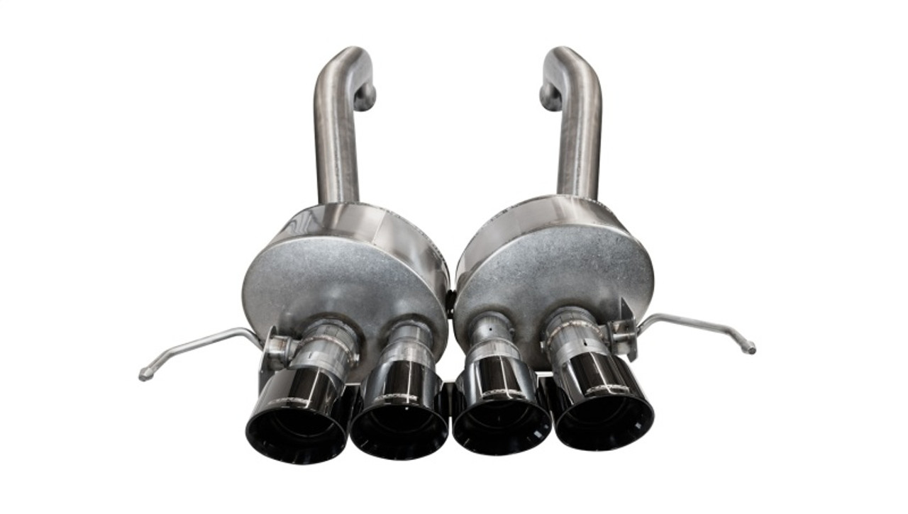 Corsa Variable Sound Level Valved Axleback Exhaust - Black Tips - C7 Corvette Z06