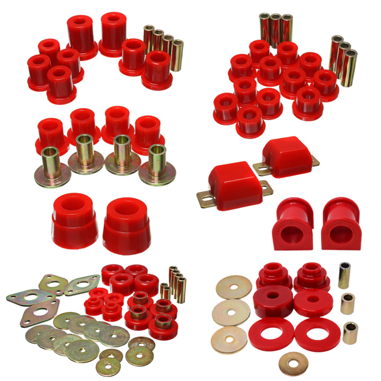 Energy Suspension 05-15 Toyota Tacoma 4WD Hyper-Flex Master Bushing Set - Red - 8.18119R