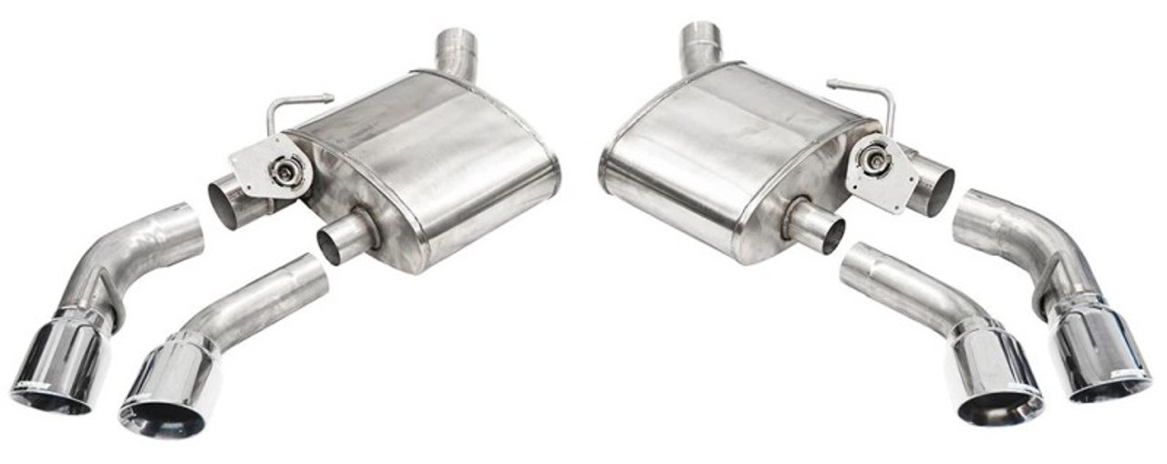 Corsa Variable Sound Level Axleback Exhaust - Polished Tips - Gen 6 Camaro SS / ZL1