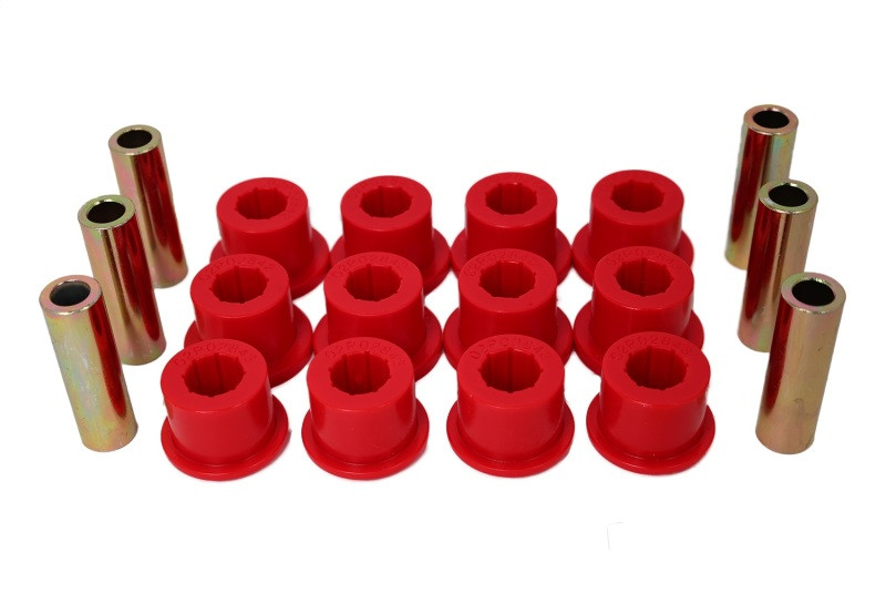 Energy Suspension 05-14 Toyota Tacoma Rear Leaf Spring Bushings - Red - 8.2116R
