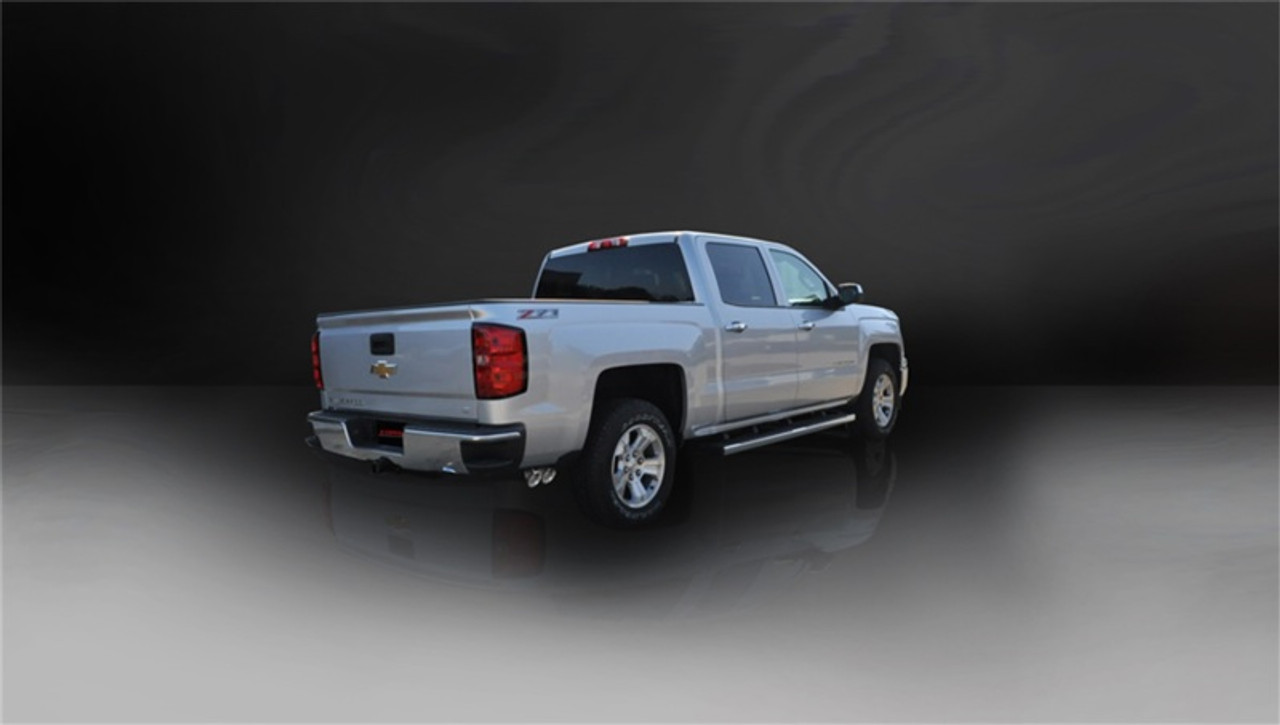Corsa 14-19 GMC Sierra/Chevy Silv 1500 Crew Cab/Short Bed 5.3L V8 Polished Sport Single Side CB Exh - 14873