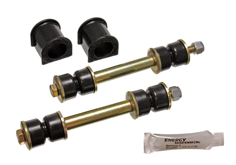 Energy Suspension 89 Toyota 4Runner 2/4WD Black 24mm Complete Front Sway Bar Bushing Set - 8.5106G