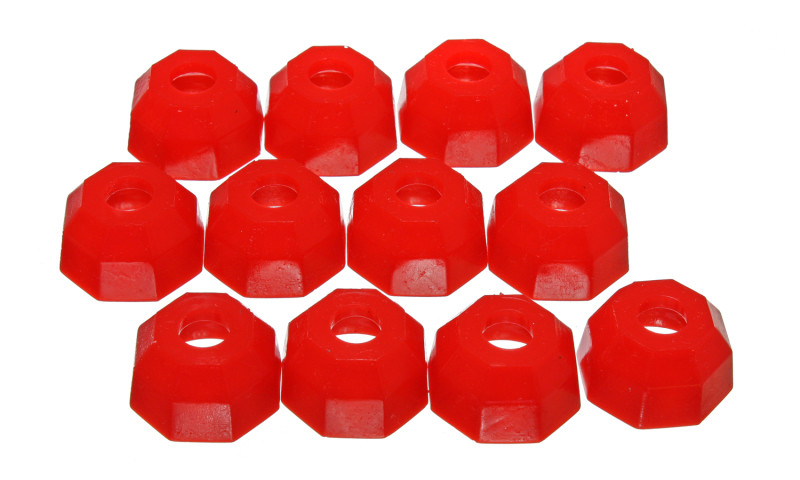 Energy Suspension Tie Rod End Boot Oct-Box Of 12 - Red - 9.13112R