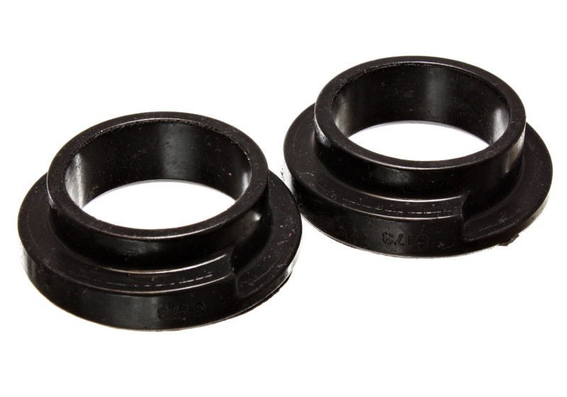 Energy Suspension Universal 2 1/8in ID 2 1/2in OD 5/8in H Black Coil Spring Isolators (2 per set) - 9.6119G