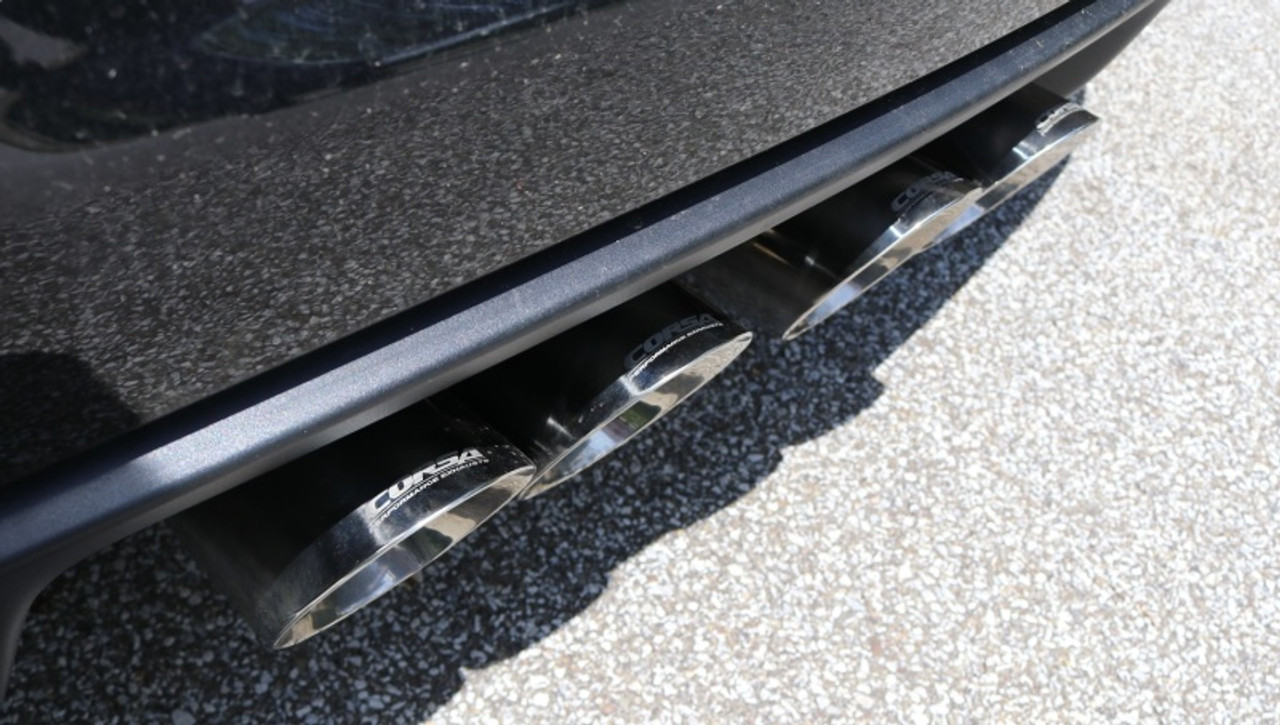 Corsa 2005-2007 Chevrolet Corvette (C6) 6.0L/6.2L Polished Sport Axle-Back Exhaust w/4.5in Tips - 21009