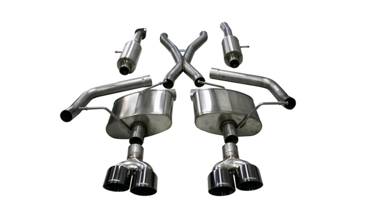Corsa Sport Catback Exhaust w. Black Tips - 18-21 Jeep Trackhawk