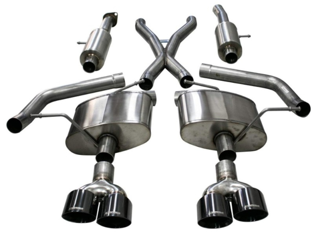 Corsa Sport Catback Exhaust w. Black Tips - 18-21 Jeep Trackhawk