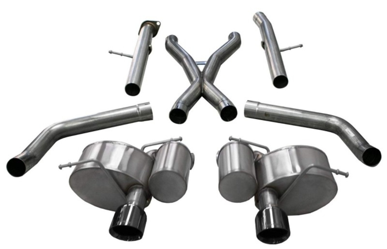 Corsa 2012-21 Jeep Grand Cherokee SRT 2.75in Dual Rear Xtreme Cat-Back Exhaust - Black PVD TipFinish - 21058BLK