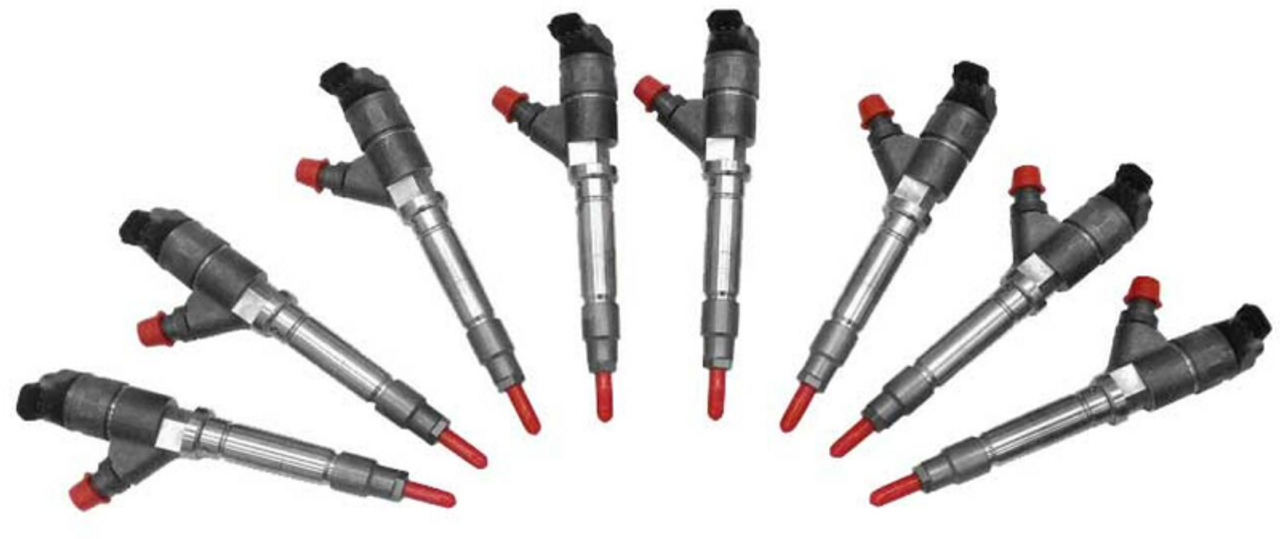 Exergy 07.5-10 Chevrolet Duramax 6.6L LMM New 100% Over Injector - Set of 8 - E02 10408