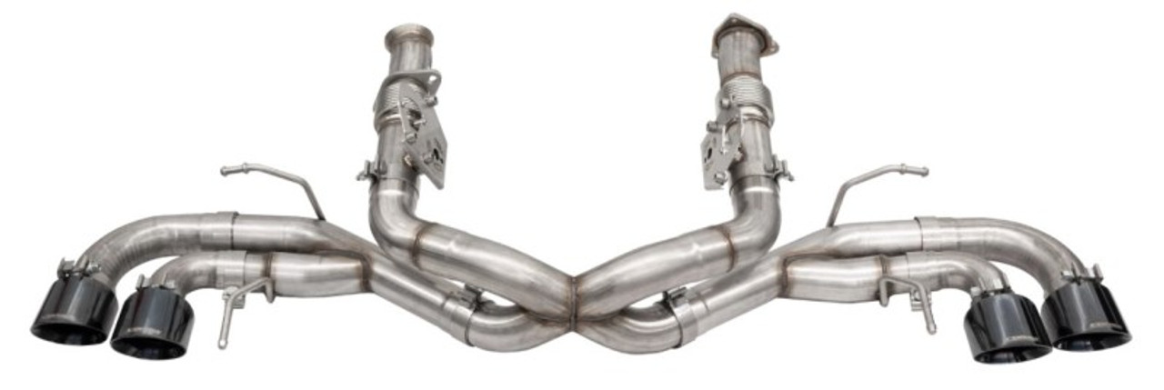 Corsa Xtreme Sound Level 3.0" Cat-Back Quad 4.5" Black Tips - C8 Corvette