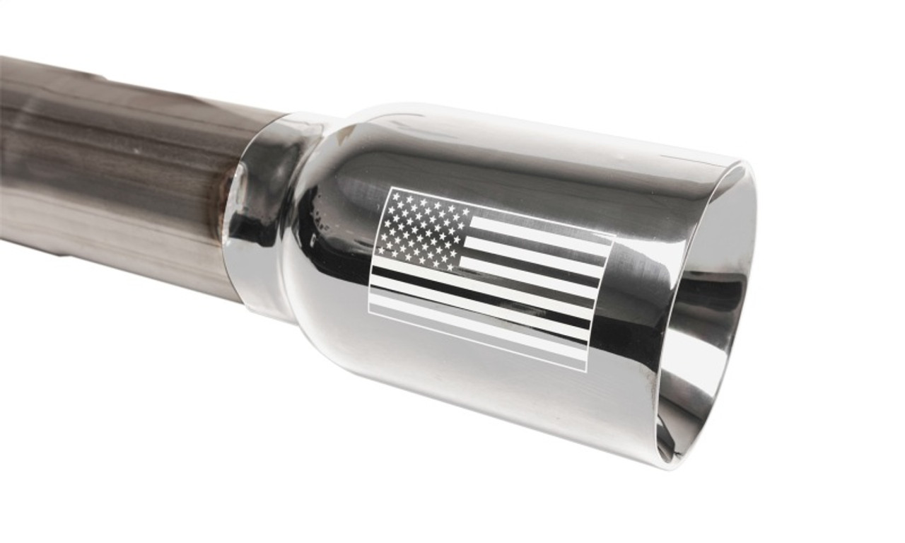 Corsa 2018-2024 Jeep Wrangler JLU 3.6L 2.75in Sport Cat-Back Exhaust w/ American Flag Tips - 21124USA