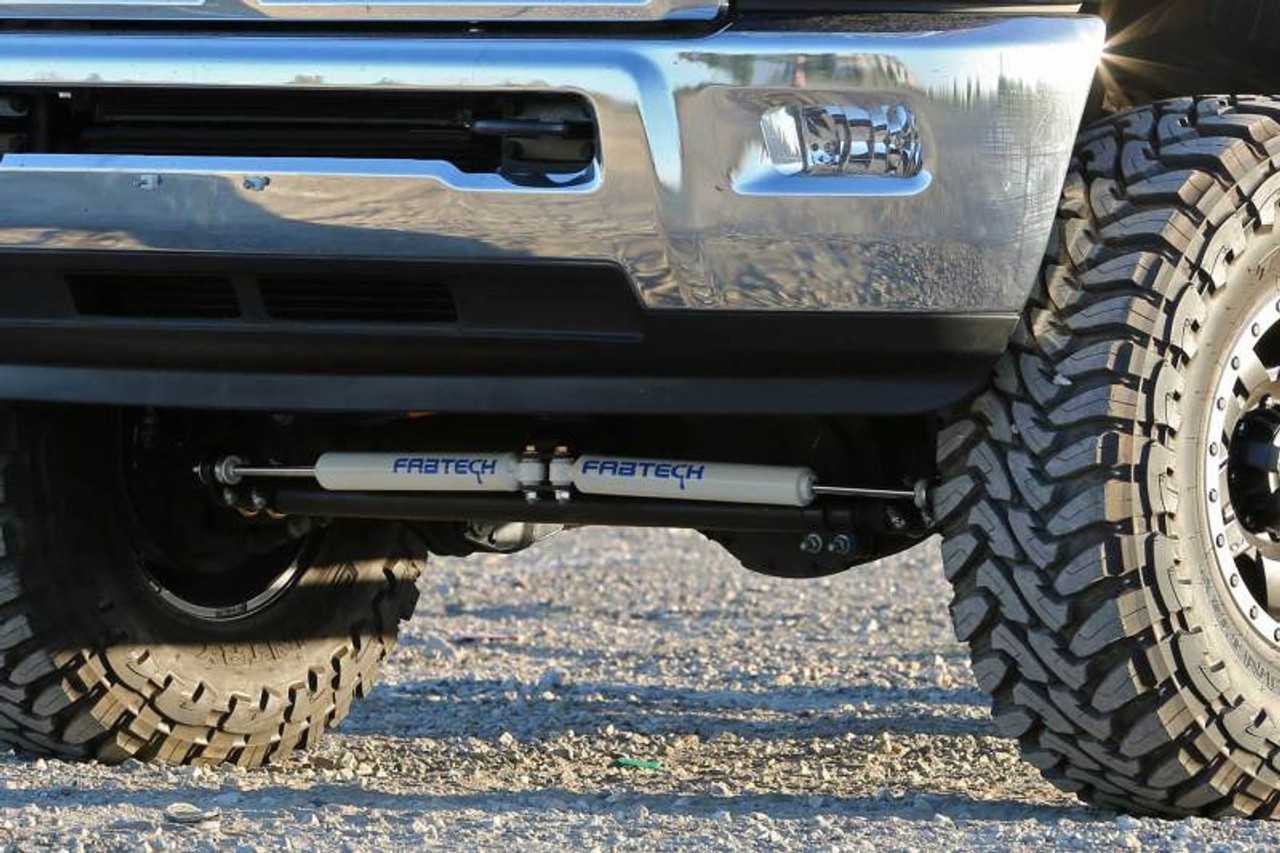 Fabtech 14-18 Ram 2500/3500 4WD Dual Steering Stabilizer System w/Perf. Shocks - FTS23060
