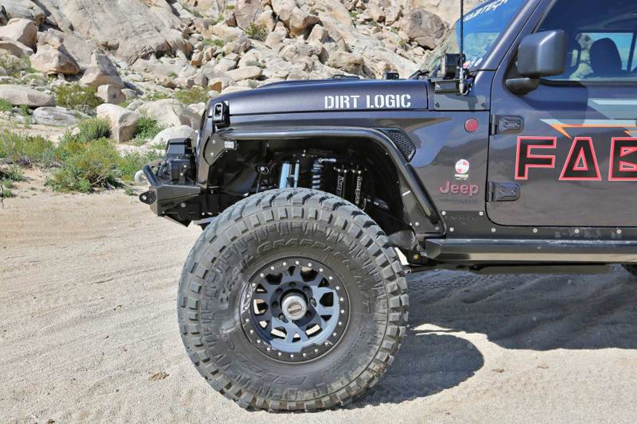 Fabtech 18-21 Jeep JL 4WD Front Steel Tube Fenders - FTS24212